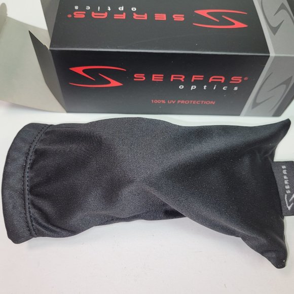 Serfas Mash Sunglasses Gloss Black With Silver Lenses #5011 Retail $50 - Picture 5 of 13